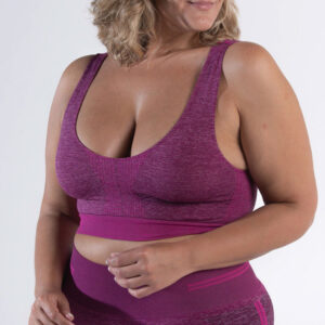 ART. 2030 TOP BALANCE SIMPLE MELANGE/FUCSIA