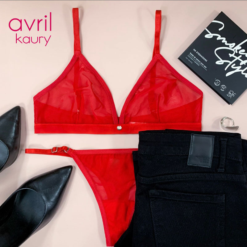 ART 6000 CONJUNTO AVRIL NIGHT OUT ROJO