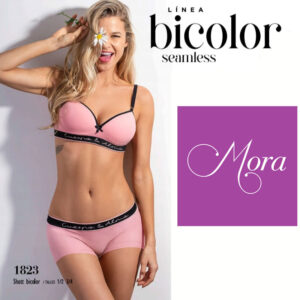 ART. 1823 SHORT BICOLOR ROSA-NEGRO