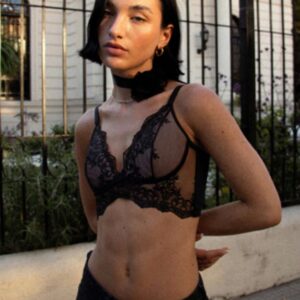 ANDRESSA ART E2060 CONJ BUSTIER Y LESS NEGRO