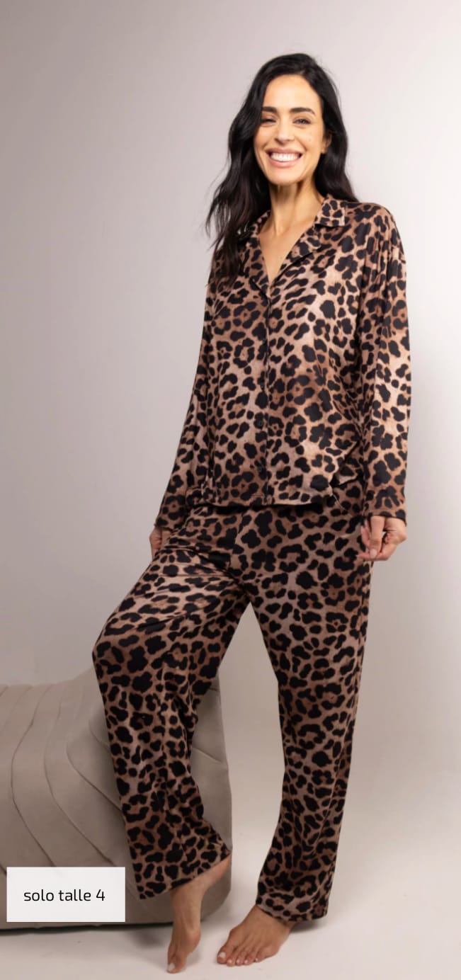ANDRESSA PIJAMA ART P9045 CASACA ABOTONADA FULL A.PRINT