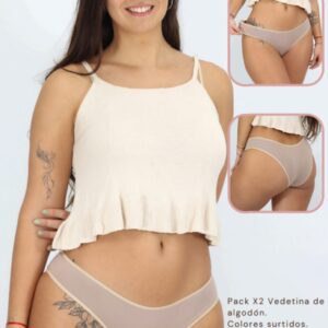 VELLA PACKS ART 28E VEDETINA DE ALGODON X2 TALLE ESPECIAL