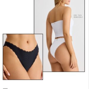 BRIGITTE PANTIES ART 4322 PACK X2 VEDETINA MICROFIBRA LABRADA C.VARIOS