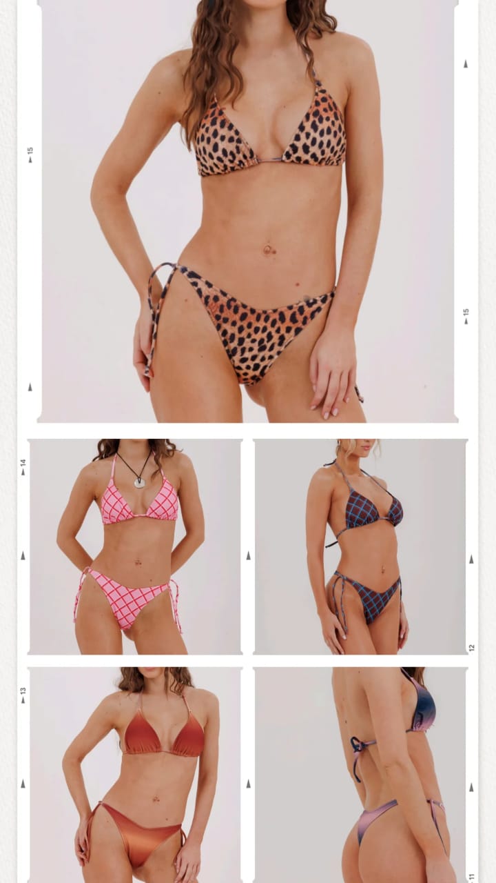 ANDRESSA ART 26016 TRIANG LESS ESTAMPADO DEGRADE AZUL - Imagen 2