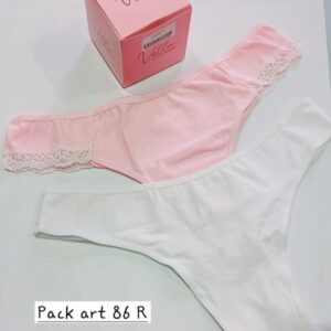 VELLA PACKS ART 85R LESS PUNTILLA DE ALGODON TALLE UNICO