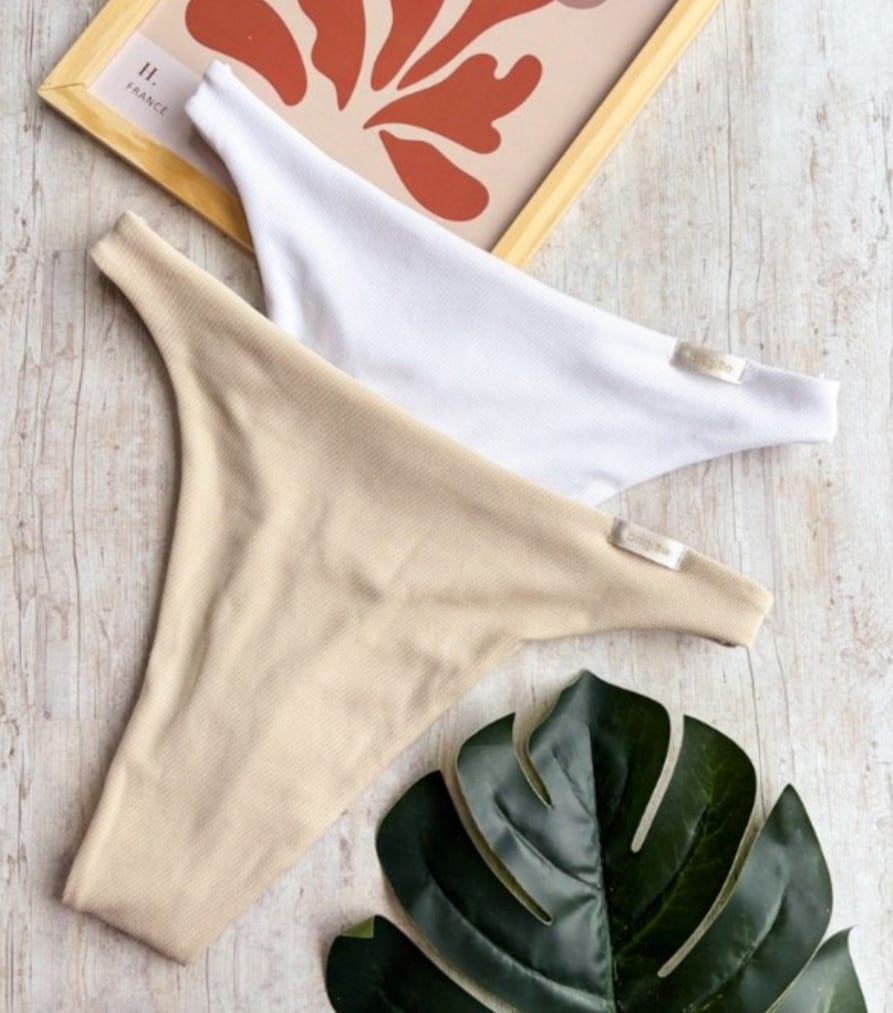 BRIGITTE PANTIES ART 4406 PACK X2 LESS TIRO MEDIO DE MORLEY C.VARIOS - Imagen 2
