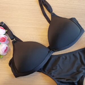VELLA ART 1224 CONJUNTO DE MICROFIBRA NEGRO