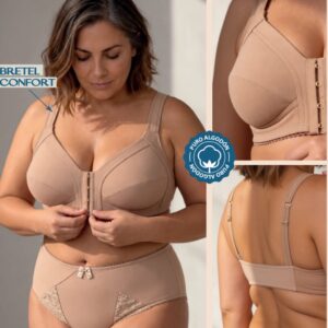 ANALIA 573 ESP CORPIÑO REDUCTOR CIERRE FRONTAL AVELLANA